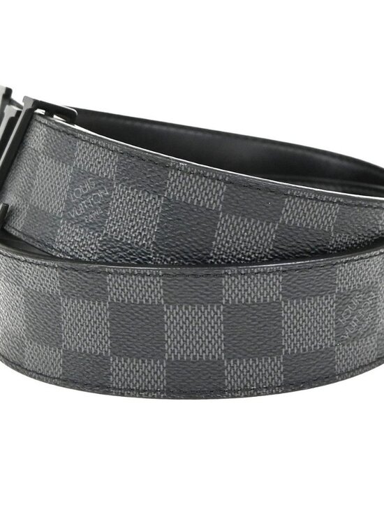 LOUIS VUITTON Ceinture LV Initial Belt 85/34 Damier Graphite main image 8